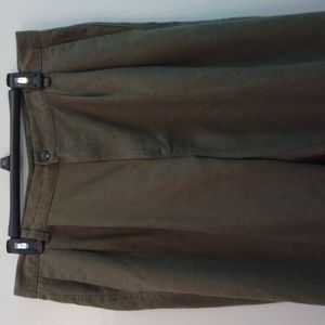 Dockers Khakis Olive Green Linen/Cotton Summer Pants  36 - 32